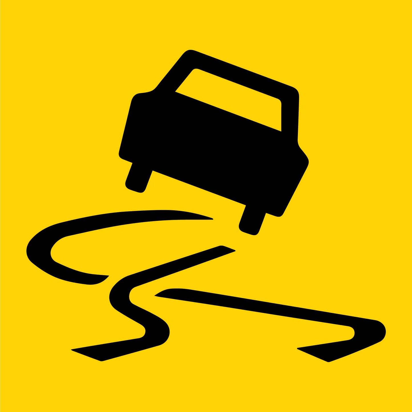 Car Skidding Multi Message Traffic Sign - New Signs