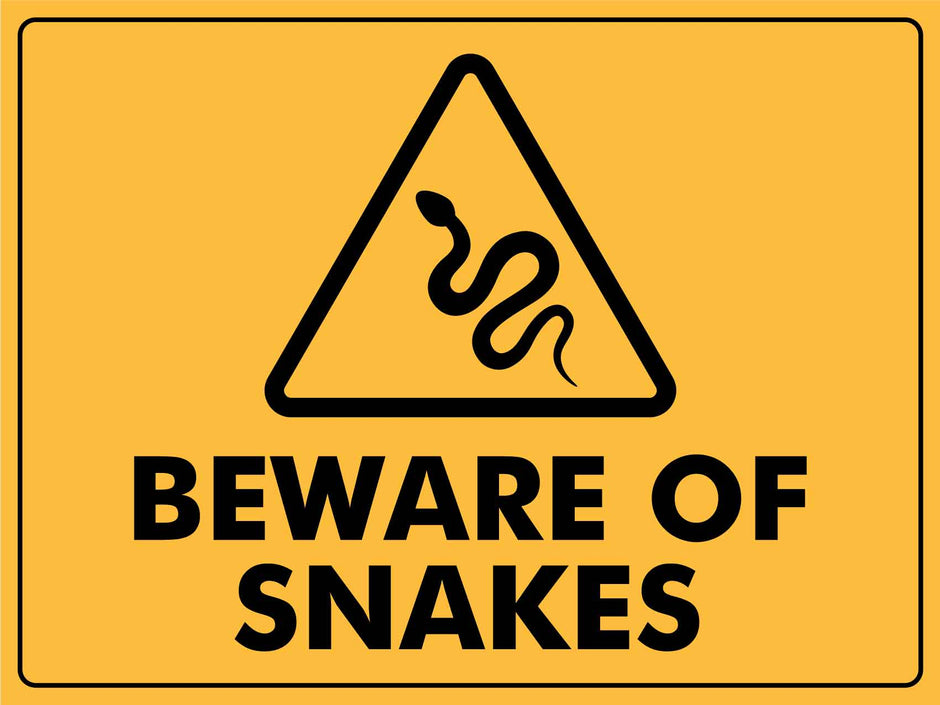 Snake Notice Snake Signs | Australian Snake Warning Signage – New Signs
