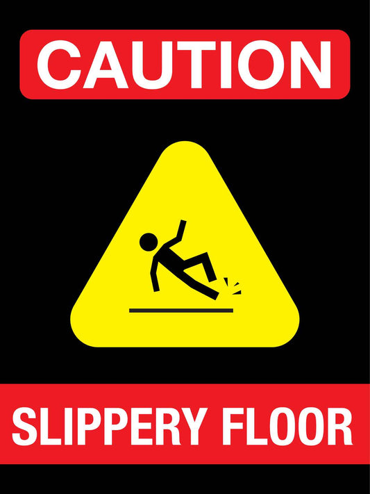 Caution Slippery Floor Sign - New Signs