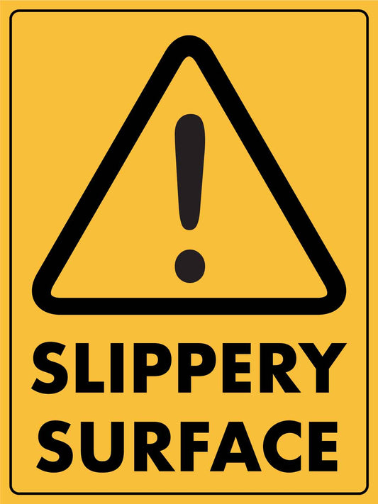 Caution Slippery Surface Wet Sign - New Signs