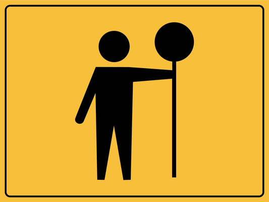 Caution Workmen Ahead Icon Sign - New Signs