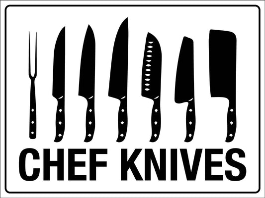 Chef Knives Sign - New Signs