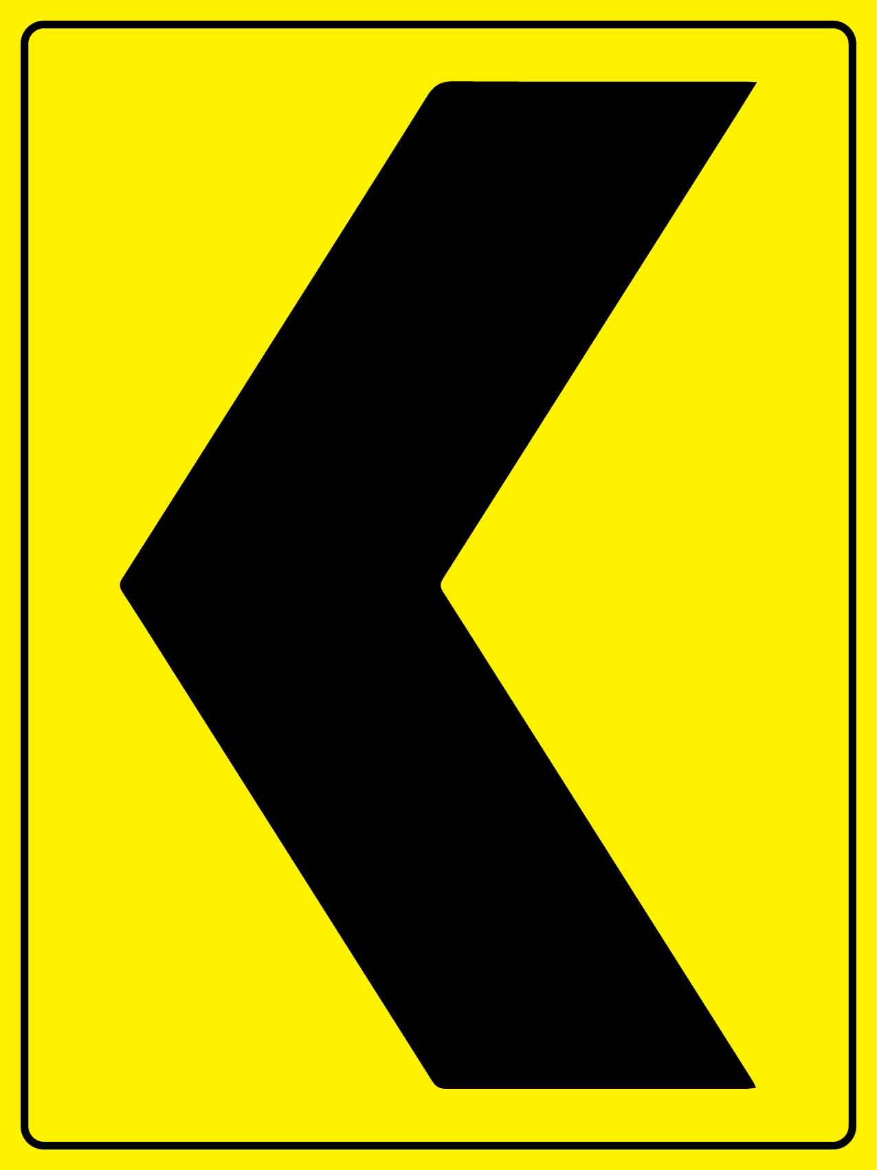 Chevron Left Sign - New Signs