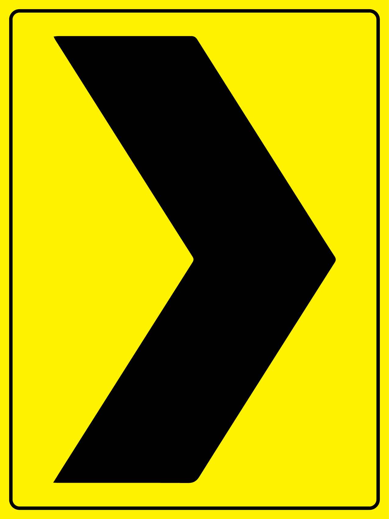 Chevron Right Sign - New Signs