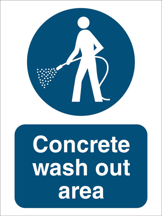 Concrete Wash Out Area Sign - New Signs