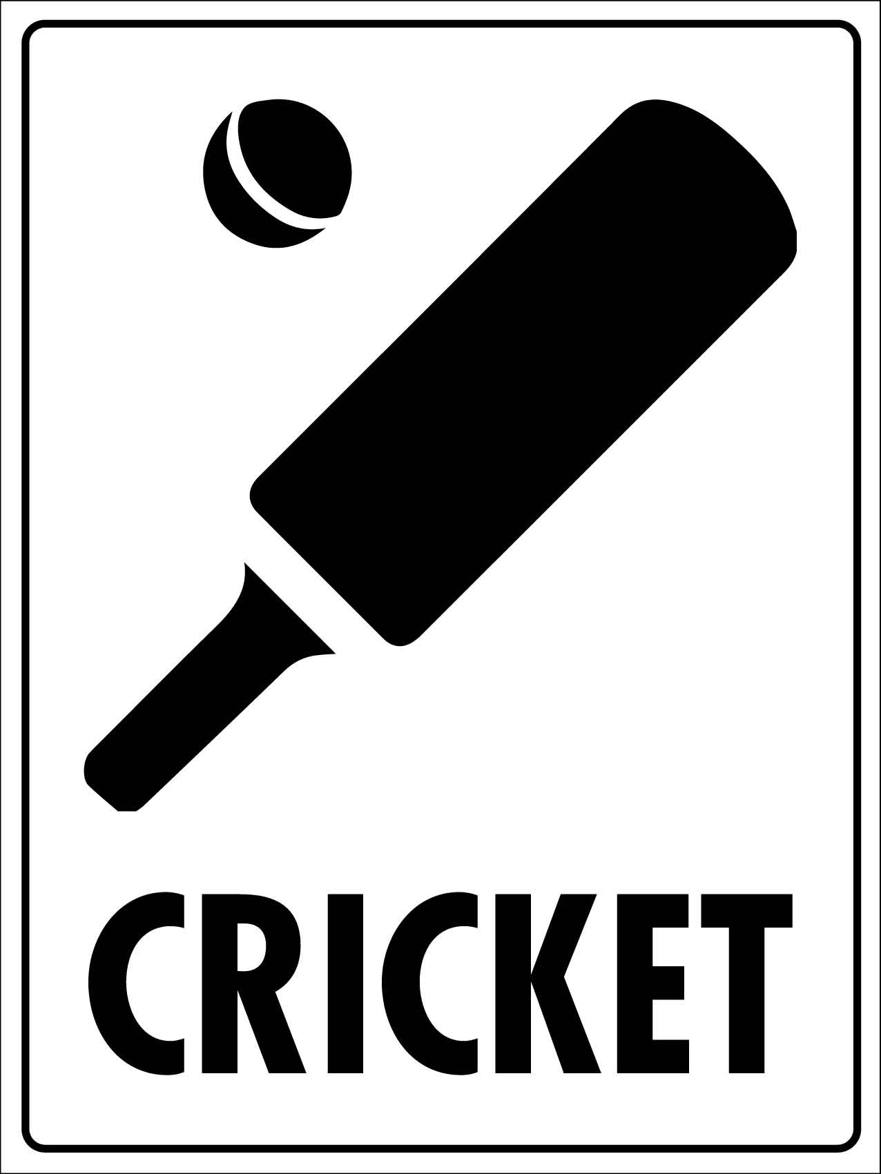Cricket Sign - New Signs