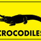 Crocodile Sign - New Signs