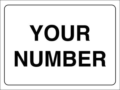 Custom Gate House Building Number Sign - New Signs