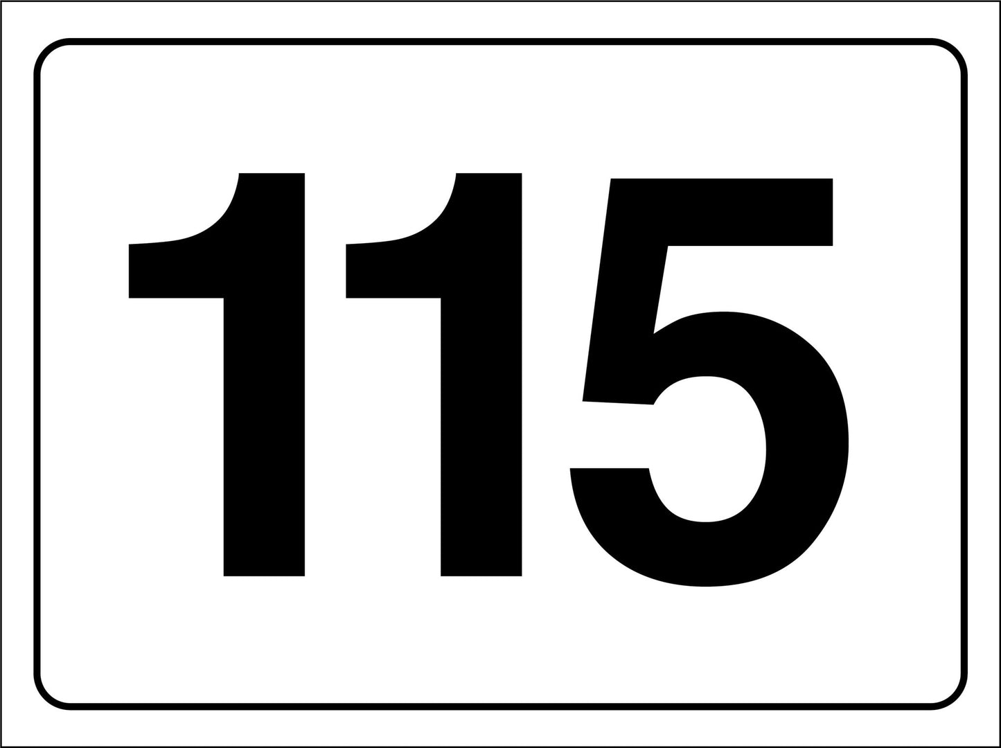 Custom Gate House Building Number Sign - New Signs