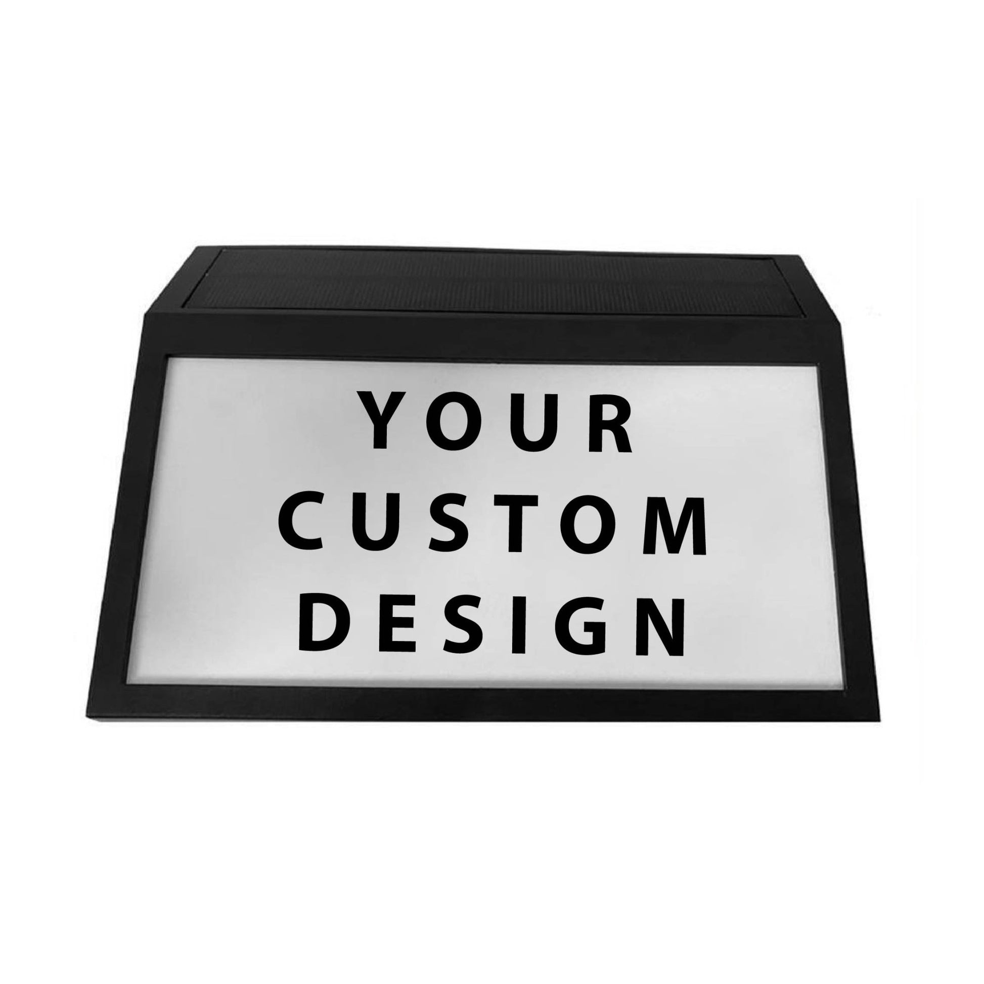 Custom Solar Outdoor Lamp Sign - New Signs