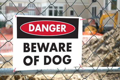 Danger Beware Of Dog Sign - New Signs