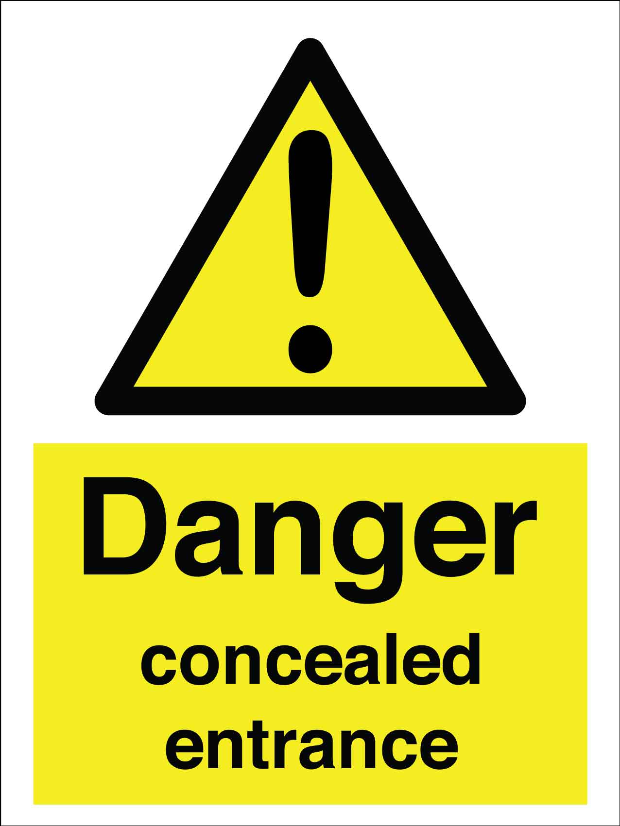 Danger Concealed Entrance Sign - New Signs