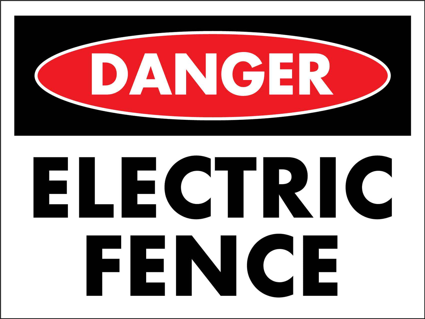 Danger Electric Fence Sign - New Signs