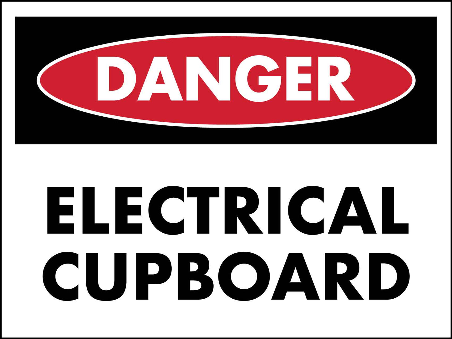Danger Electrical Cupboard Sign - New Signs