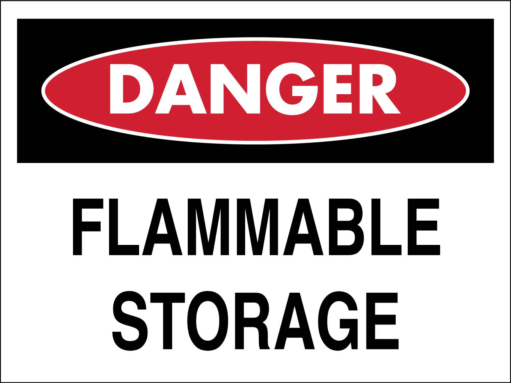 Danger Flammable Storage Sign - New Signs