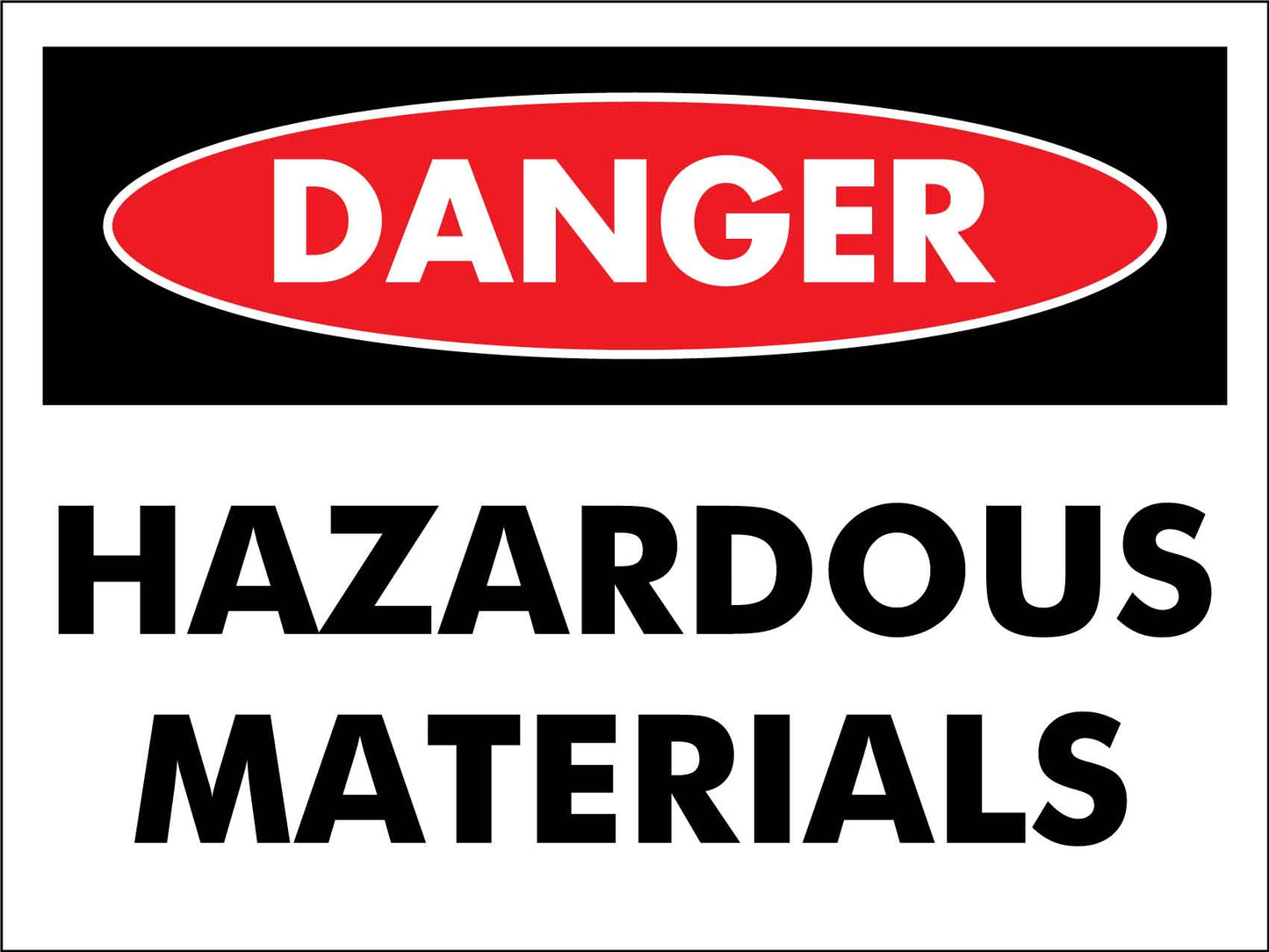 Danger Hazardous Materials Sign - New Signs