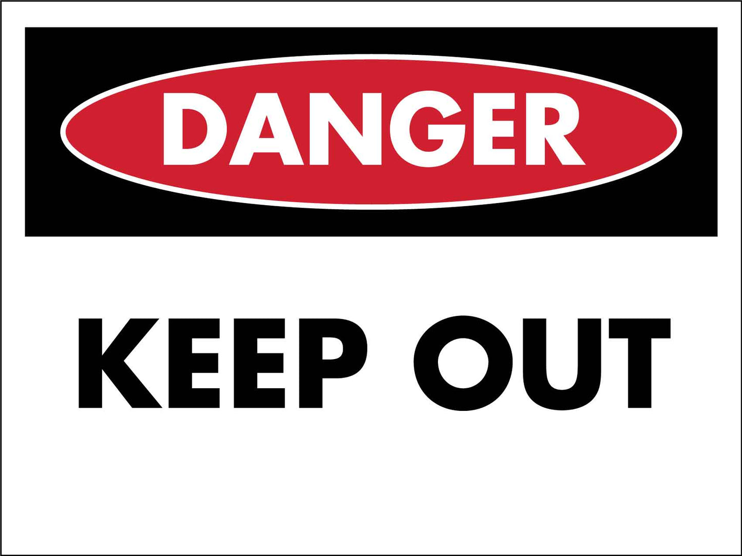 Danger Keep Out Sign - New Signs