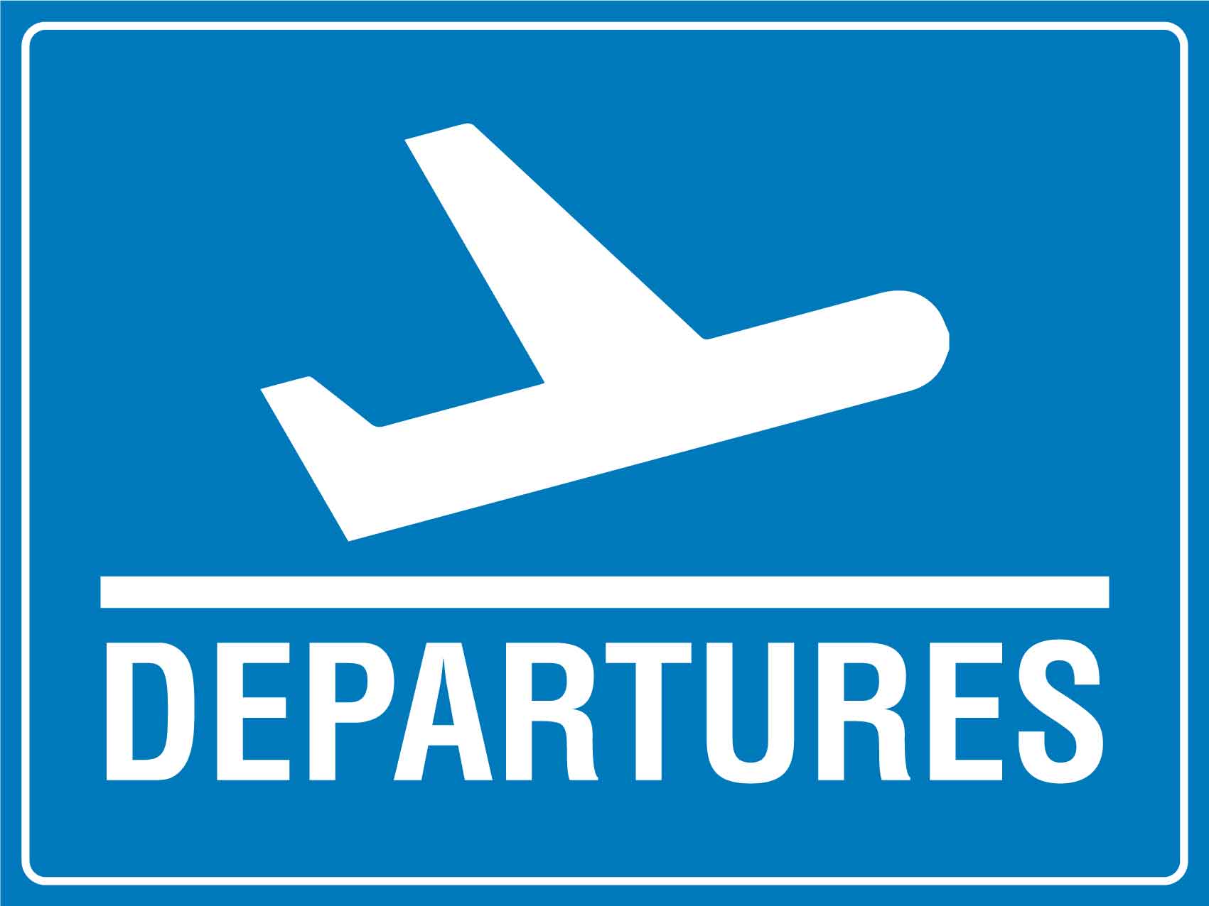 Departures Sign - New Signs