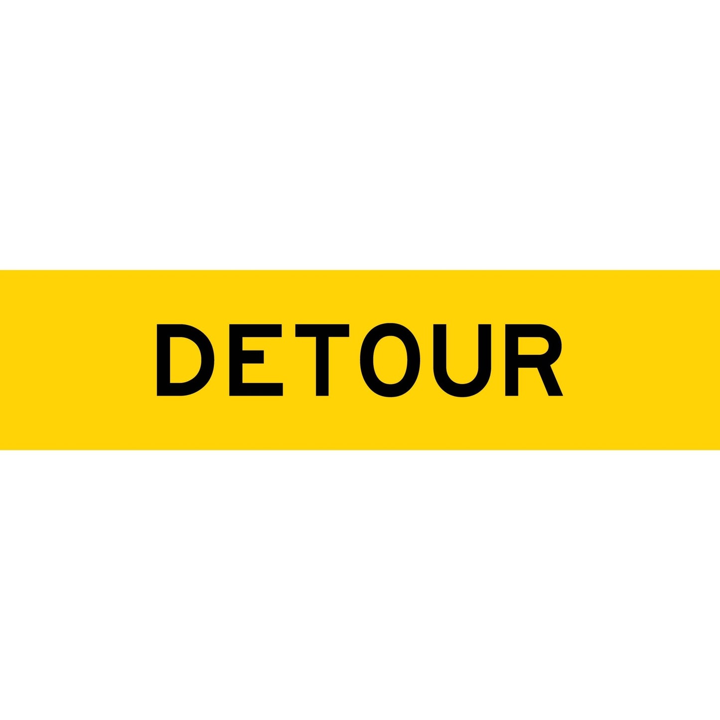 Detour Long Skinny Multi Message Traffic Sign - New Signs