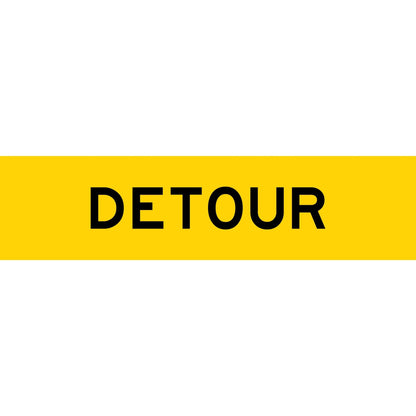 Detour Long Skinny Multi Message Traffic Sign - New Signs