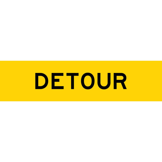 Detour Long Skinny Multi Message Traffic Sign - New Signs