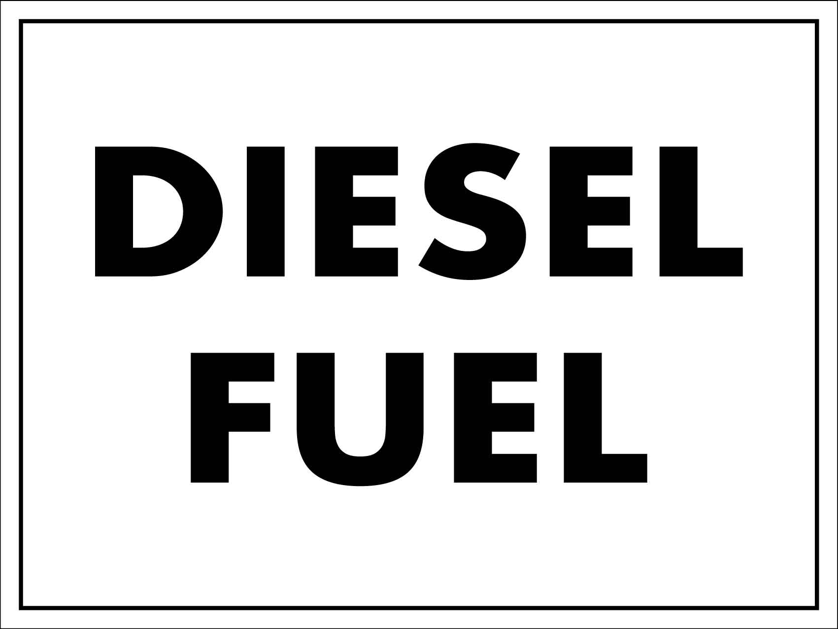 Diesel Fuel Sign - New Signs
