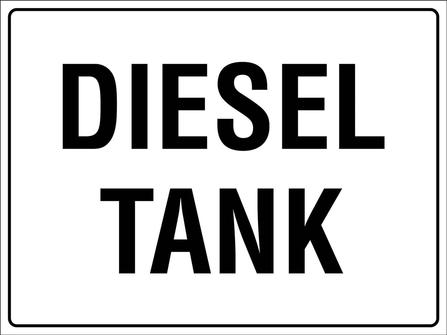 Diesel Tank Sign - New Signs