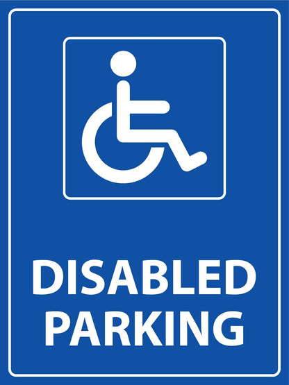 Disabled Parking Sign - New Signs