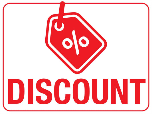 Discount Sign - New Signs