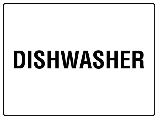 Dishwasher Sign - New Signs