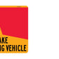 Do Not Overtake Turning Vehicle NSW (Left Hand Side Only) 400mm Reflective Sign - New Signs