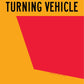 Do Not Overtake Turning Vehicle (Set) 300mm x 400mm Reflective Sign - New Signs