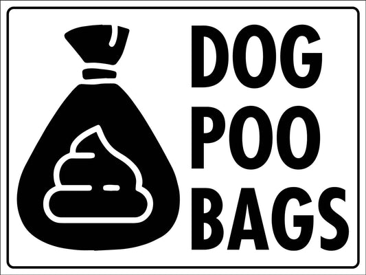 Dog Poo Bags Sign - New Signs