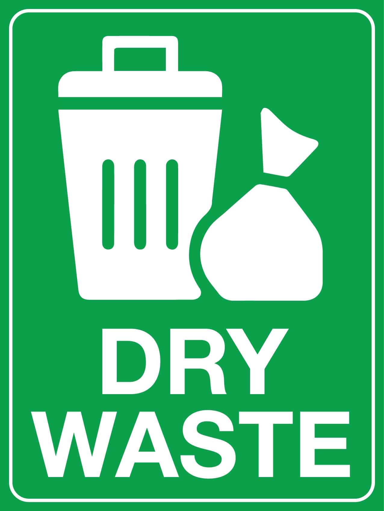 Dry Waste Sign - New Signs