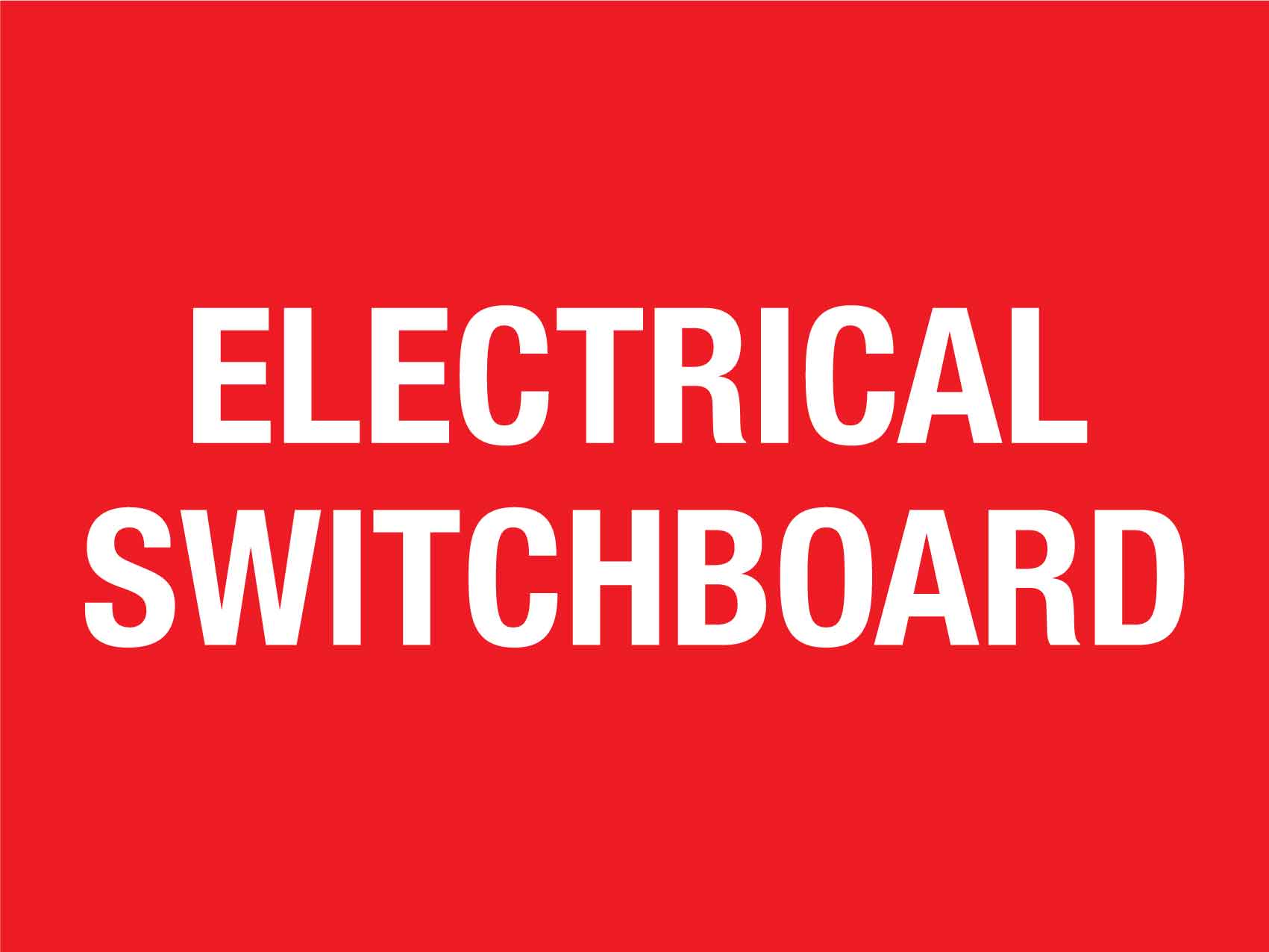 Electrical Switchboard Sign - New Signs