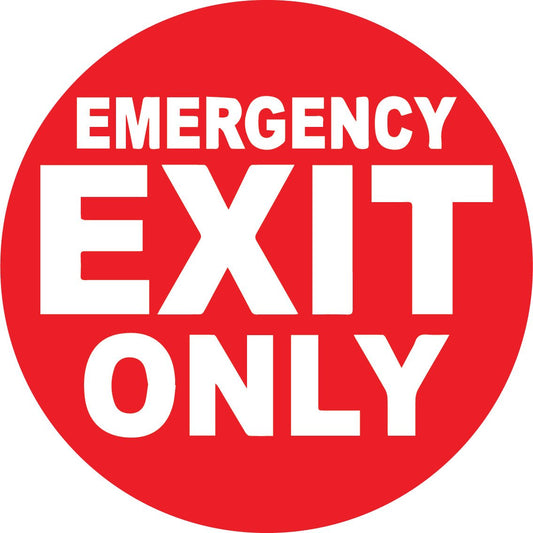 Emergency Exit Only Decal - New Signs