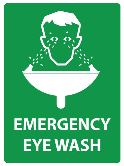 Emergency Eye Wash Sign - New Signs