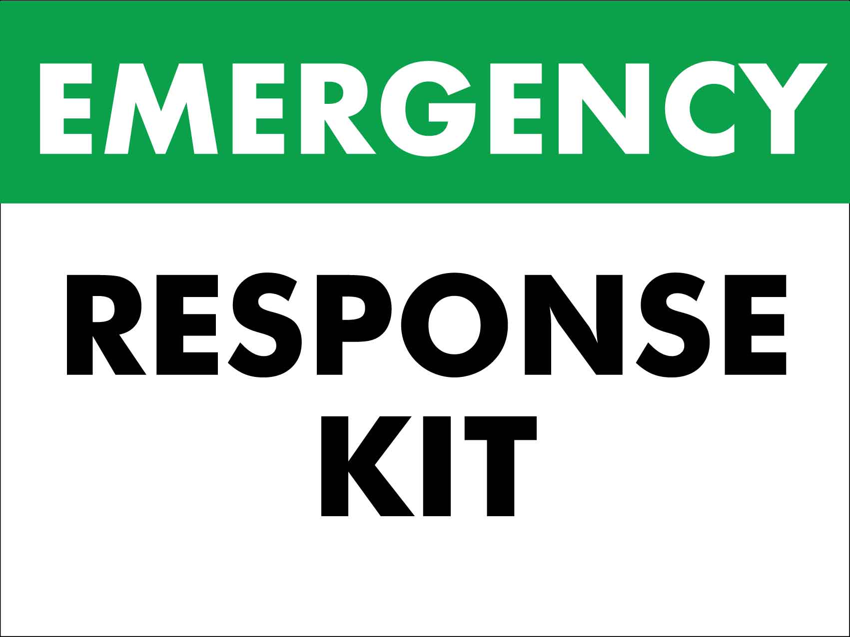 Emergency Response Kit Sign - New Signs