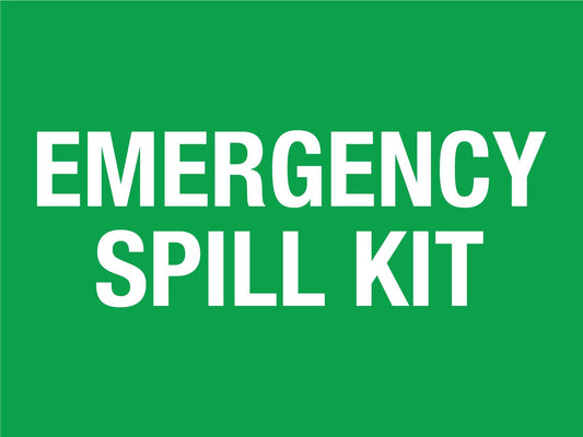 Emergency Spill Kit Sign - New Signs