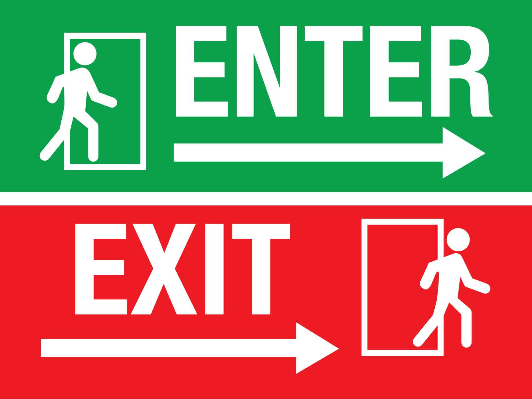Enter Exit Sign - New Signs
