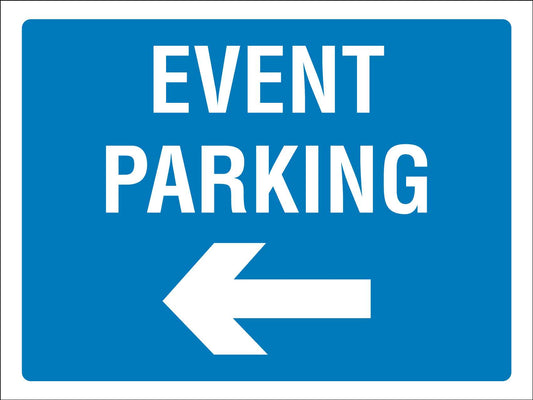 Event Parking Left Sign - New Signs