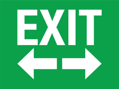 Exit Left Right Arrow Sign - New Signs