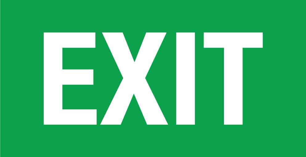 Exit Small Sign - New Signs