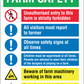 Farm Safety Sign - New Signs
