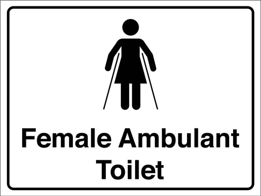 Female Ambulant Toilet Sign - New Signs