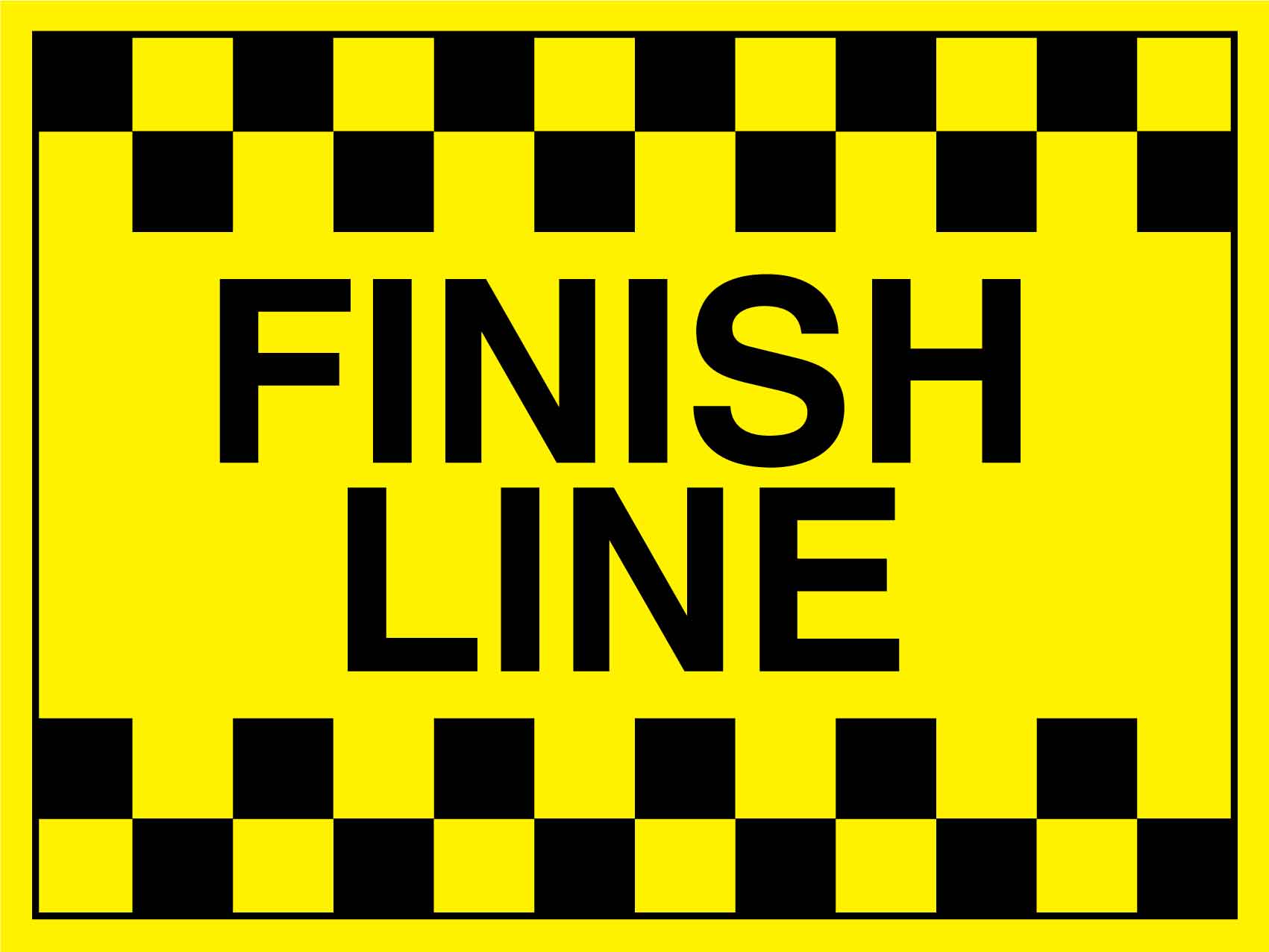 Finish Line Sign - New Signs