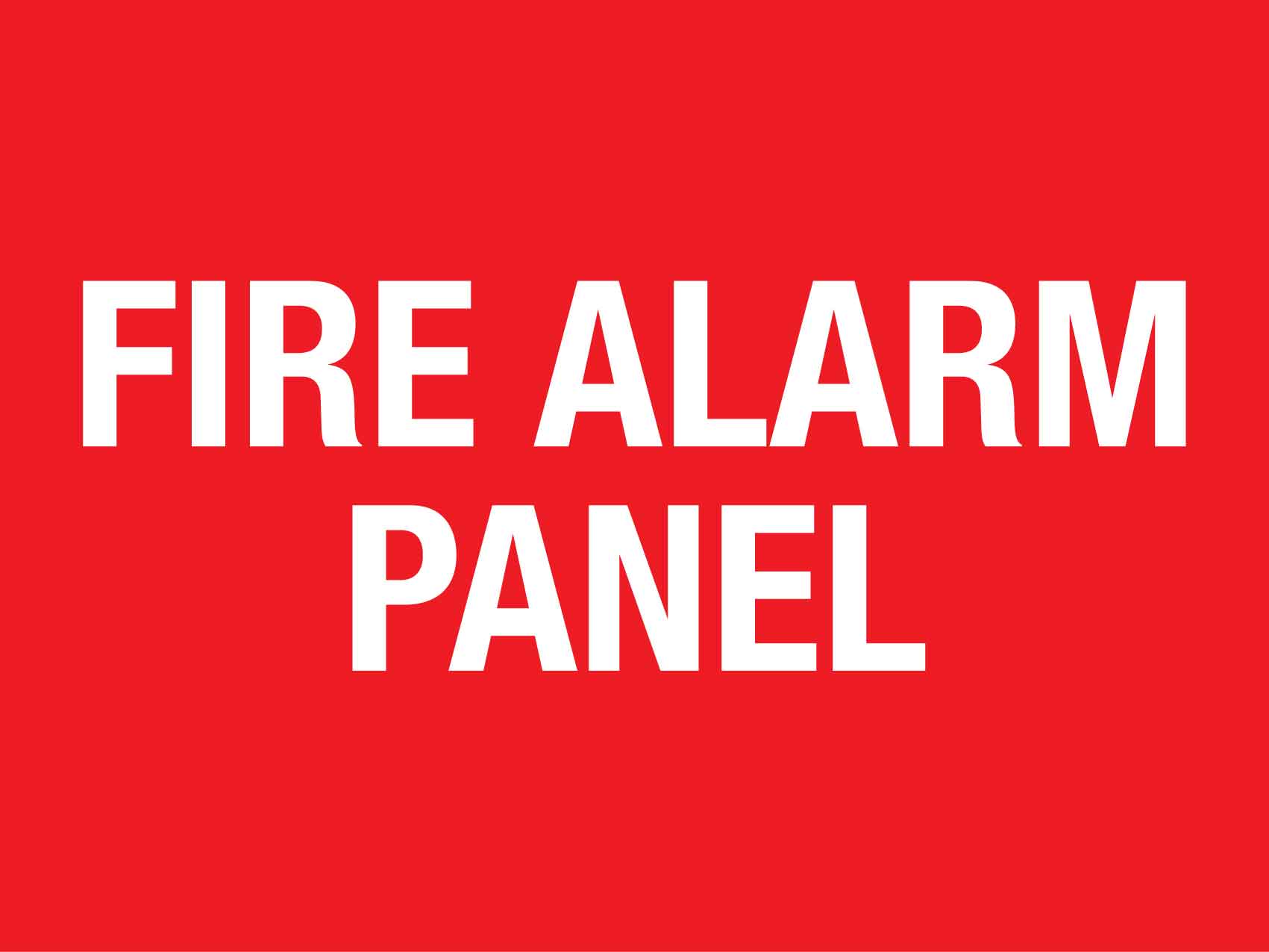 Fire Alarm Panel Sign – New Signs