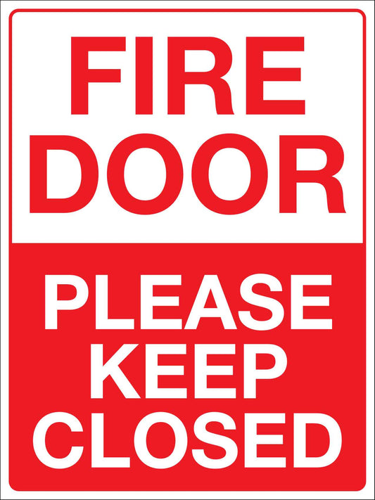 Fire Door Please Keep Closed Sign - New Signs