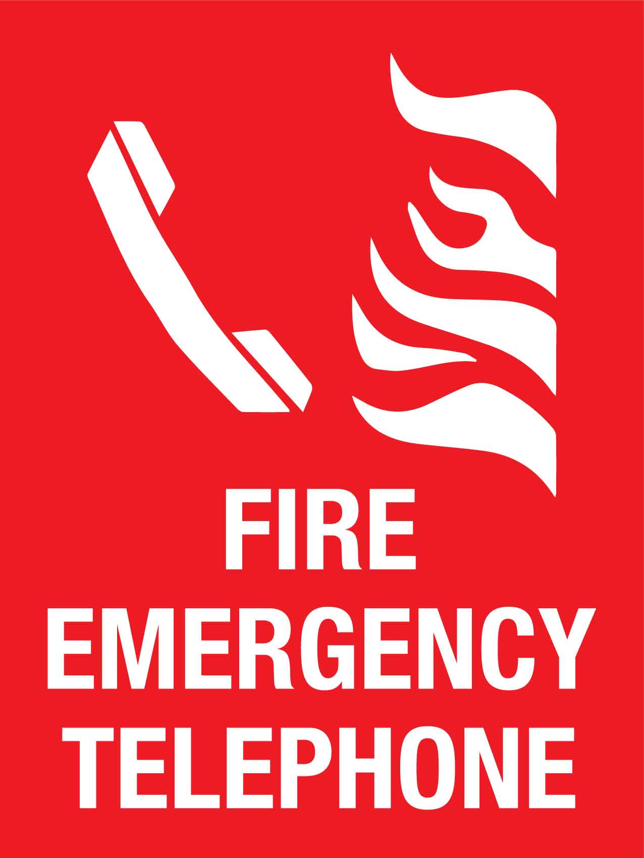 Fire Emergency Telephone Sign - New Signs