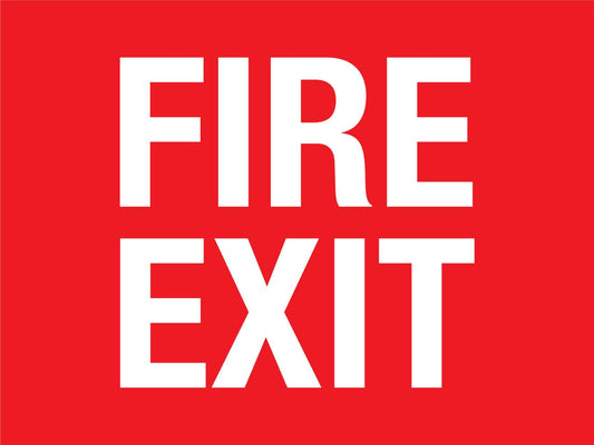 Fire Exit Sign - New Signs